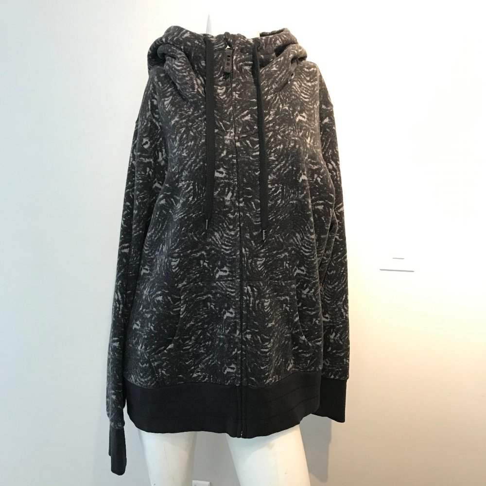 Tuff Atheltics Black Gray Sweat Shirt hood